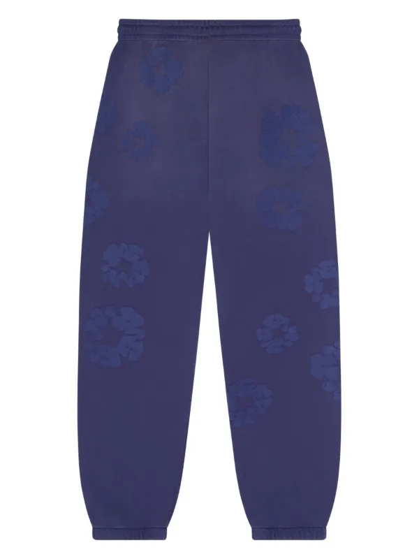 Denim Tears Mono Cotton Wreath Track Pants | Blue | FARFETCH