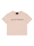 Emporio Armani Kids sequins-embellished T-shirt - Pink