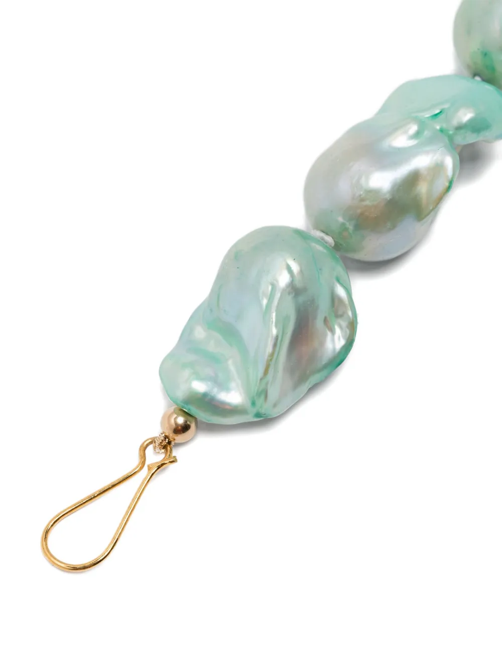 Gohar World Sterling Silver Host Pearl Bracelet in Green, view 3
