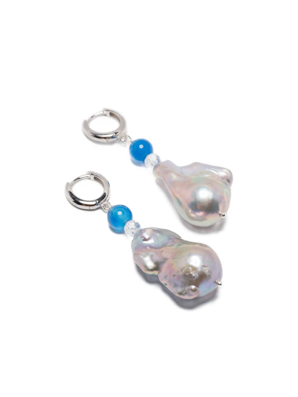  Gohar World Sterling Silver Host Pearl Earrings 