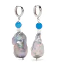 Gohar World sterling silver Host pearl earrings