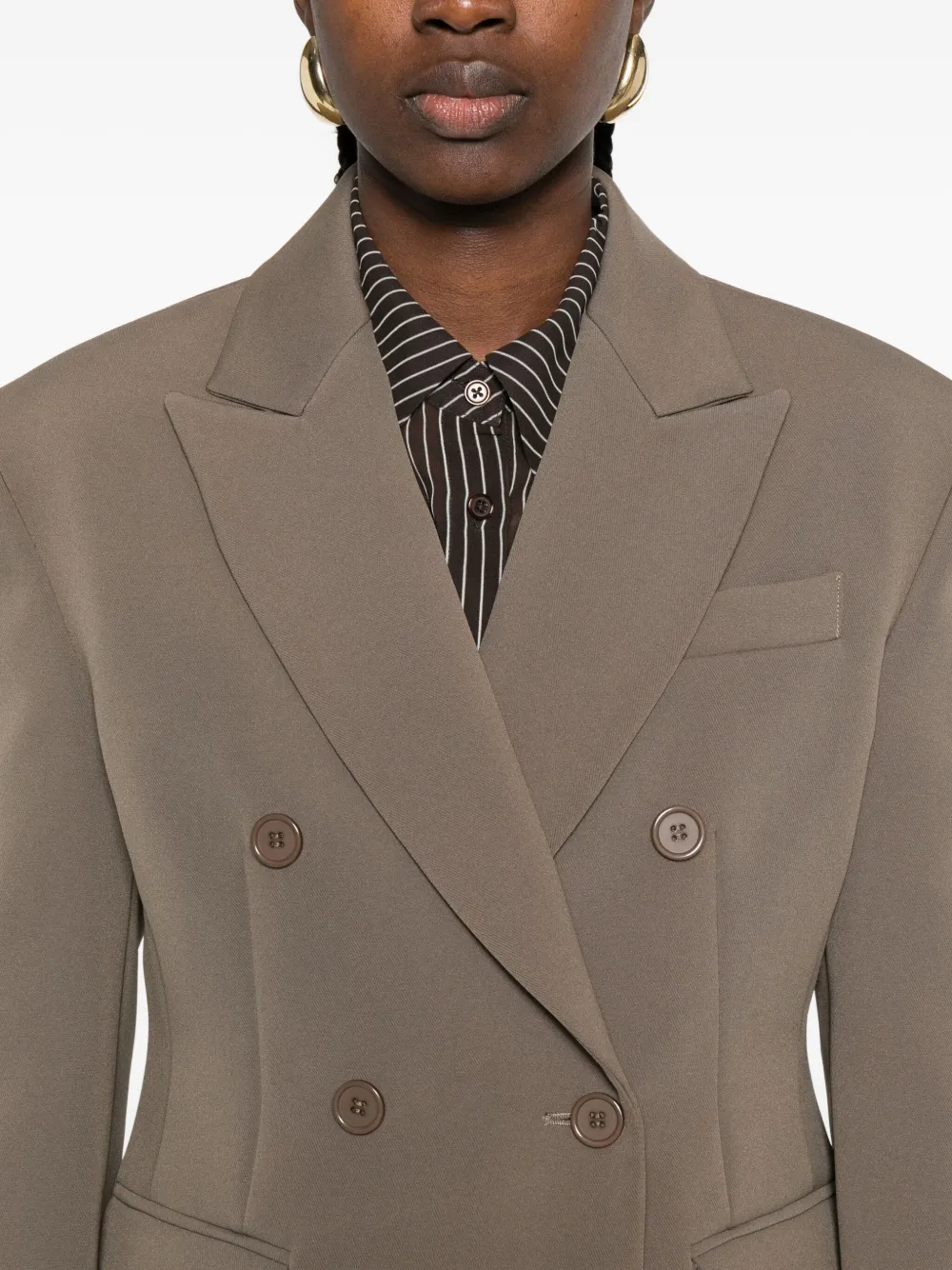 The Frankie Shop Blazer met dubbele rij knopen Groen