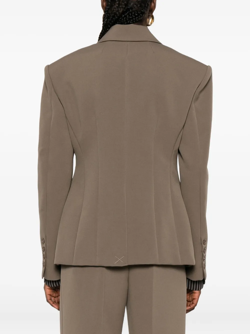 The Frankie Shop Blazer met dubbele rij knopen Groen