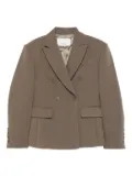 The Frankie Shop peak-lapel double-breasted blazer - Green