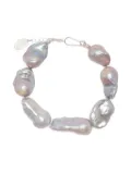 Gohar World sterling silver Host pearl bracelet