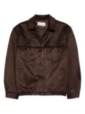 The Frankie Shop Hester faux suede button jacket - Brown
