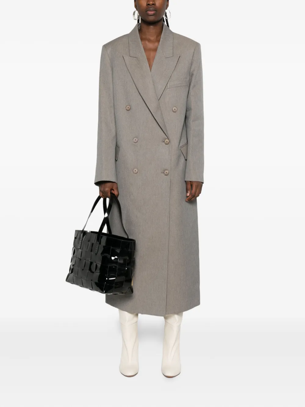 The Frankie Shop double-breasted peak-lapel coat | Double Breasted & Peacoats | Image 2