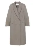 The Frankie Shop double-breasted peak-lapel coat - Grey