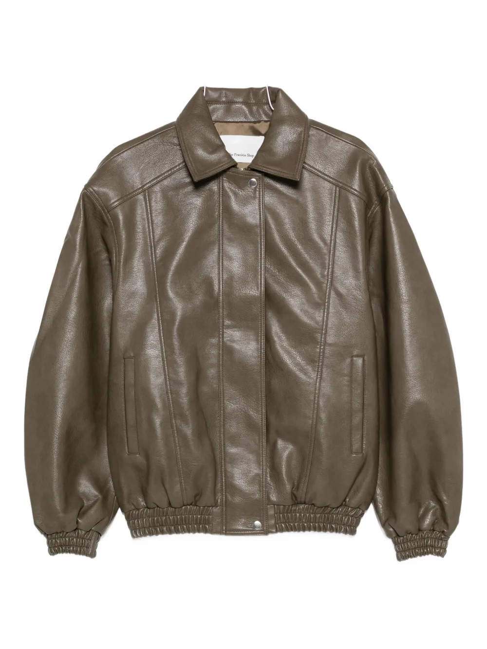 The Frankie Shop Prescott Elastic-cuff Jacket In Green