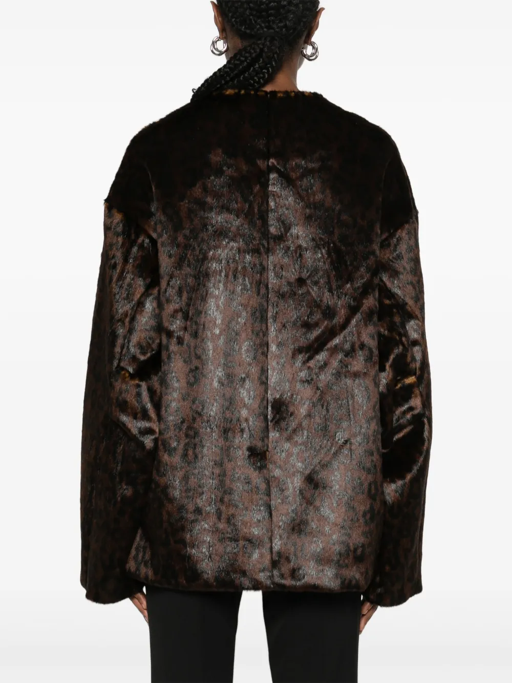 The Frankie Shop Valentina jack met luipaardprint Bruin