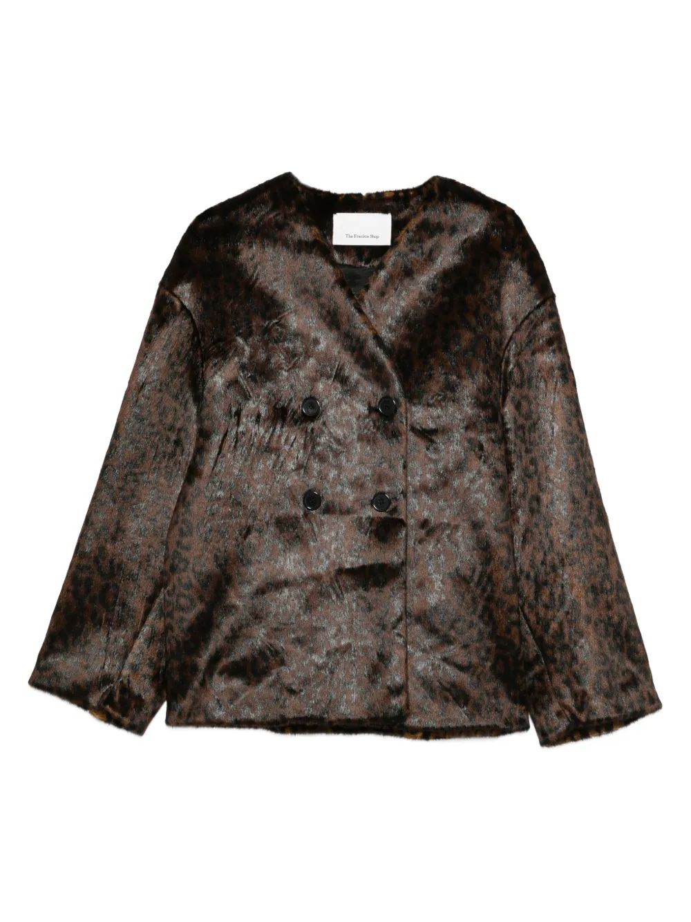 The Frankie Shop Valentina leopard-pattern jacket | Brown | Image 1