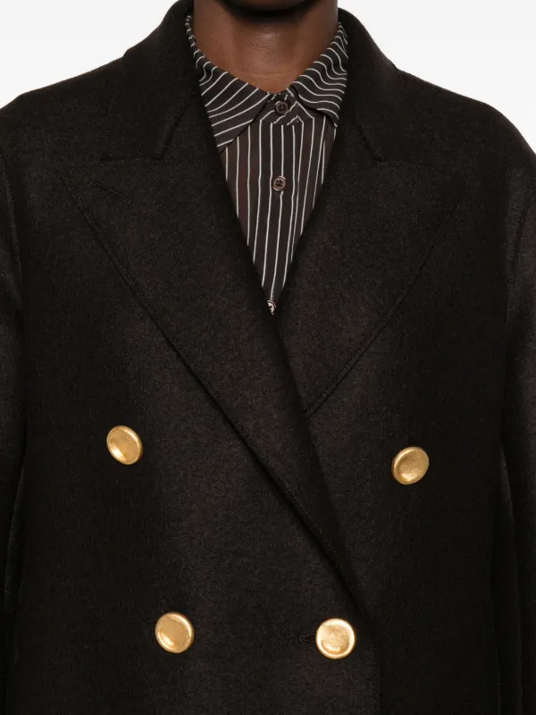 Harris Wharf Londonダブルブレスト 25AW新品未使用品 Harris Wharf London ボタン ダブルコート | ブラウン | FARFETCH JP