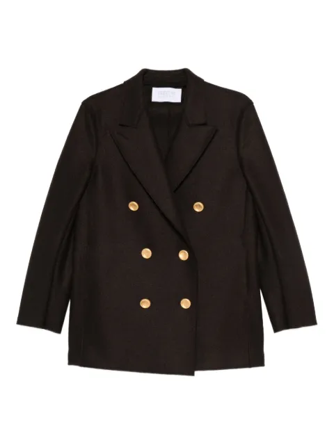 Harris Wharf London double-breasted buttoned coat