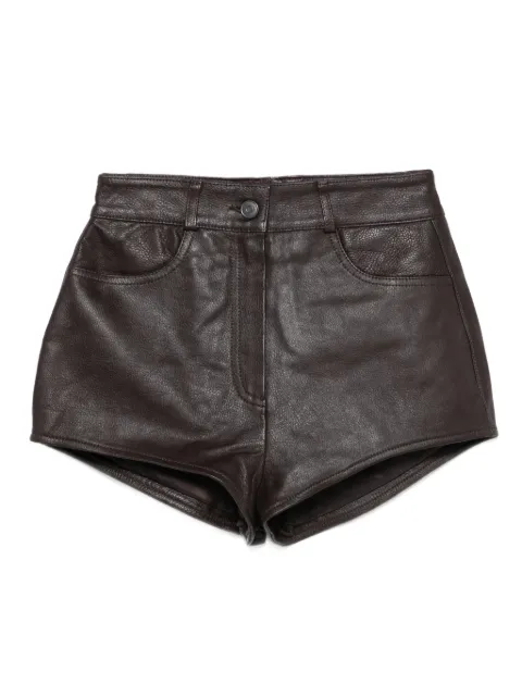 The Frankie Shop Loen leather pocket shorts