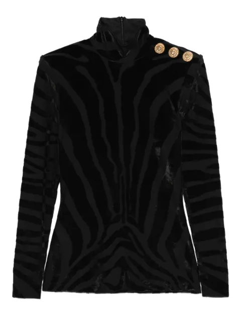 Balmain printed button top