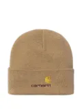 Carhartt WIP American Script embroidered-logo beanie hat - Brown