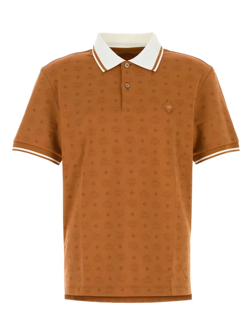 Mcm Monogram-print Polo Shirt