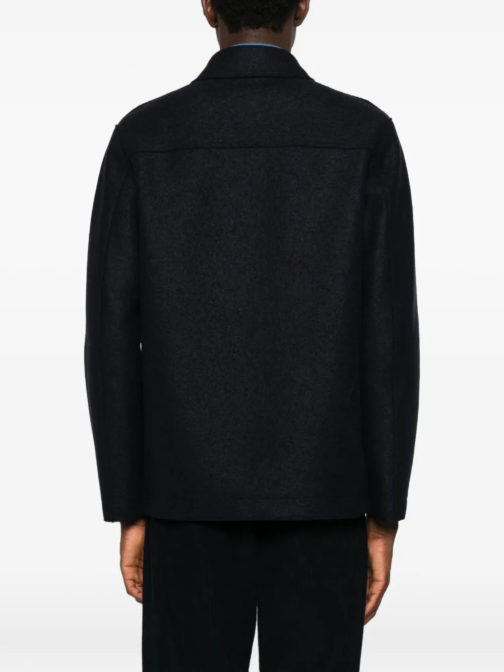 Harris Wharf London Jas met kraag Blauw