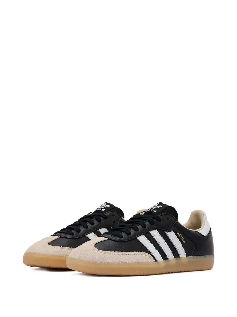 adidas Samba OG "Core Black Wonder White Silver Metallic" sneakers