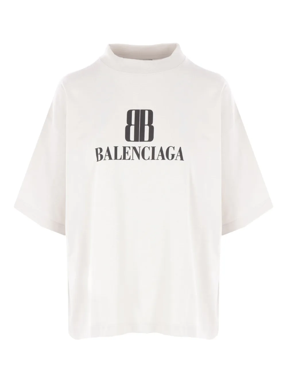 Balenciaga logo-print cotton T-shirt Wit