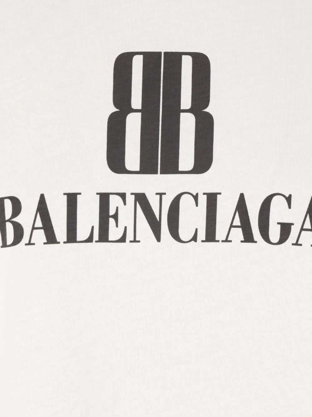 Balenciaga logo-print cotton T-shirt Wit