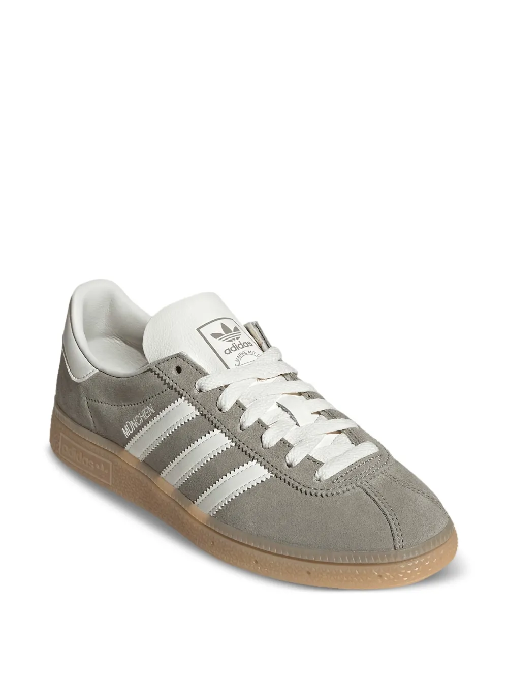 Adidas Muenchen suède sneakers met drie strepen - Grijs