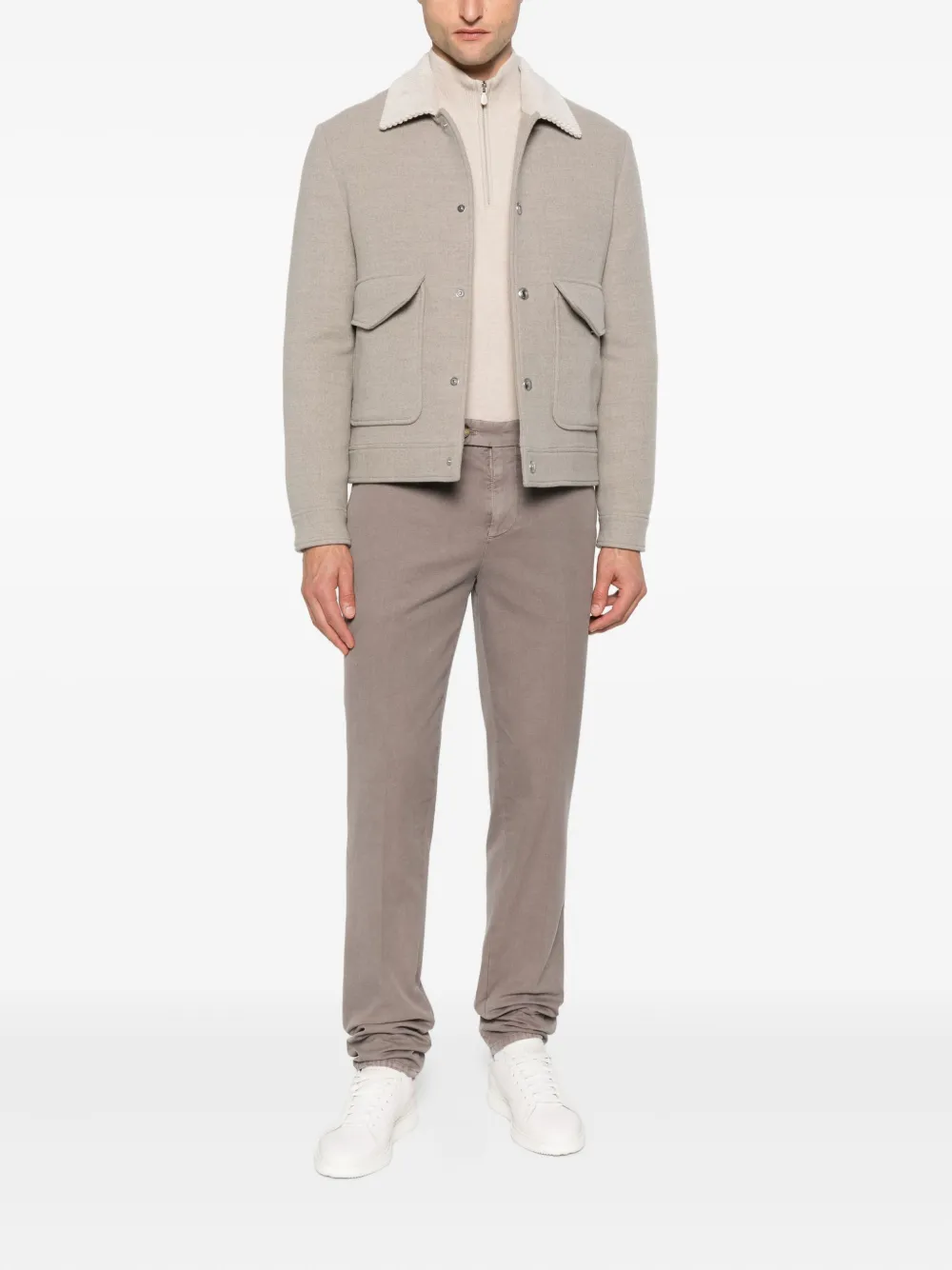 Brunello Cucinelli Katoenen broek Grijs