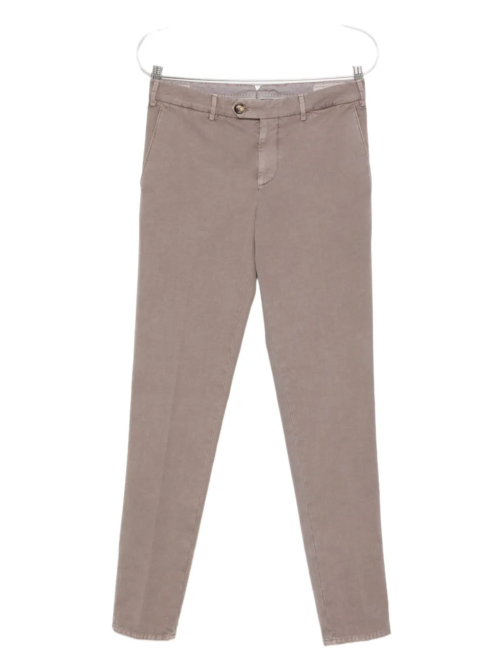Brunello Cucinelli Cotton Trousers In Brown