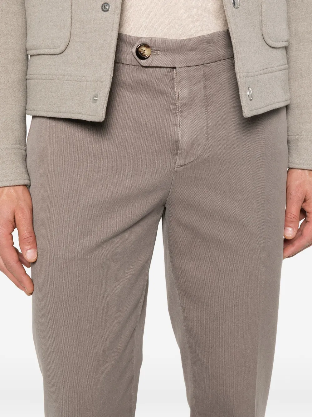 Brunello Cucinelli Katoenen broek Grijs