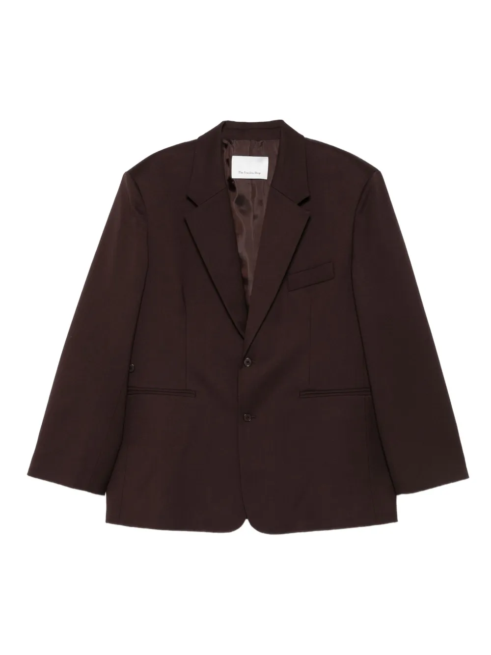 The Frankie Shop single-breasted blazer | Brown | Image 1
