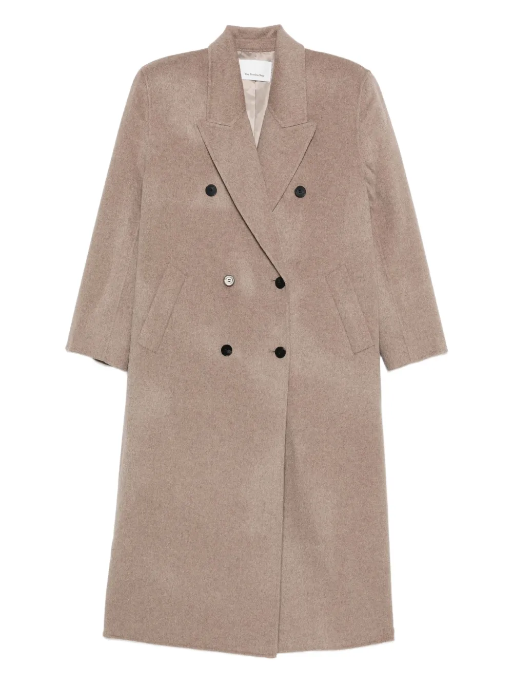 The Frankie Shop  wool blend double-breasted coat | Neutrals | Image 1