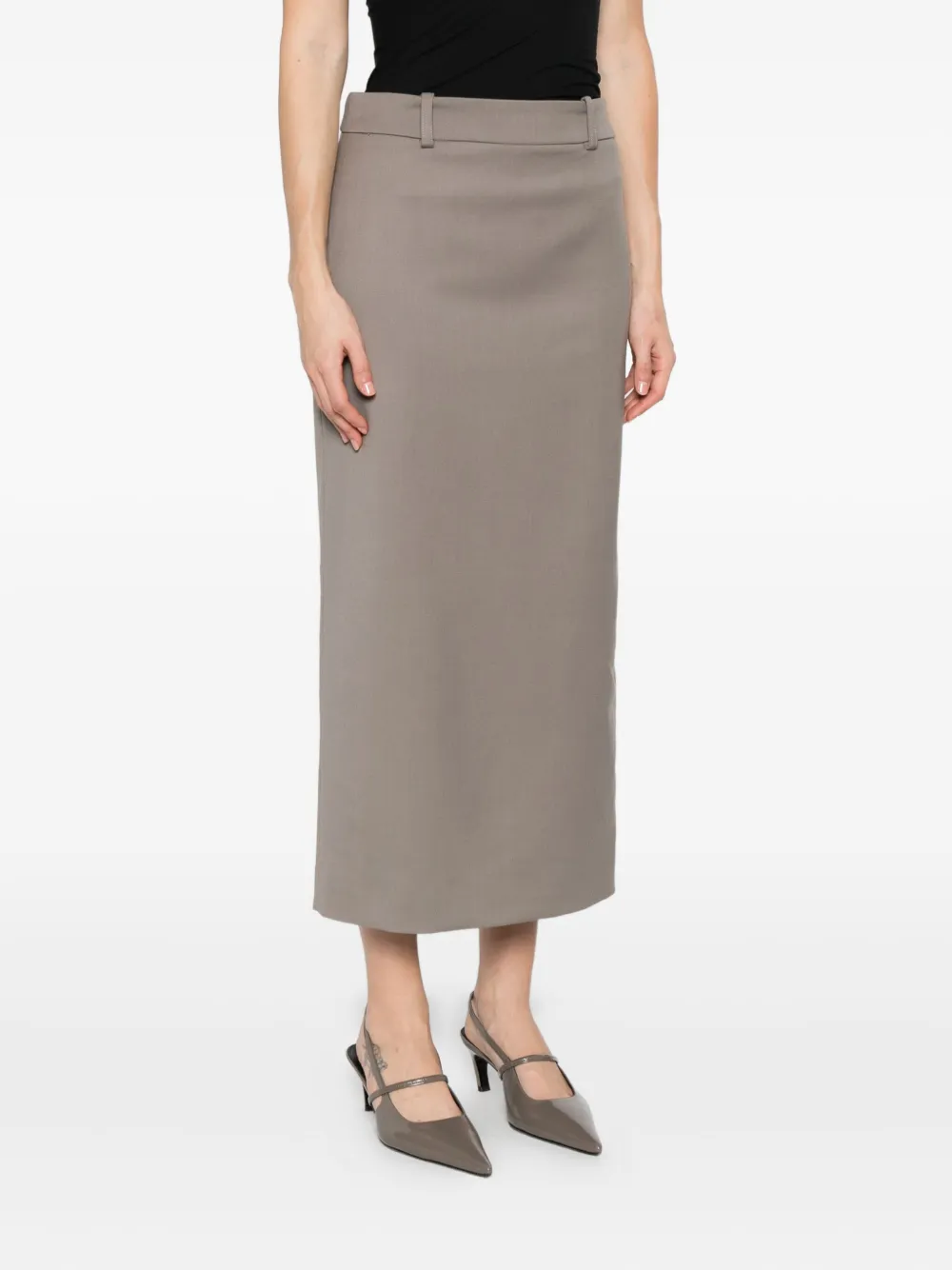 The Frankie Shop Alrose midi-kokerrok Groen