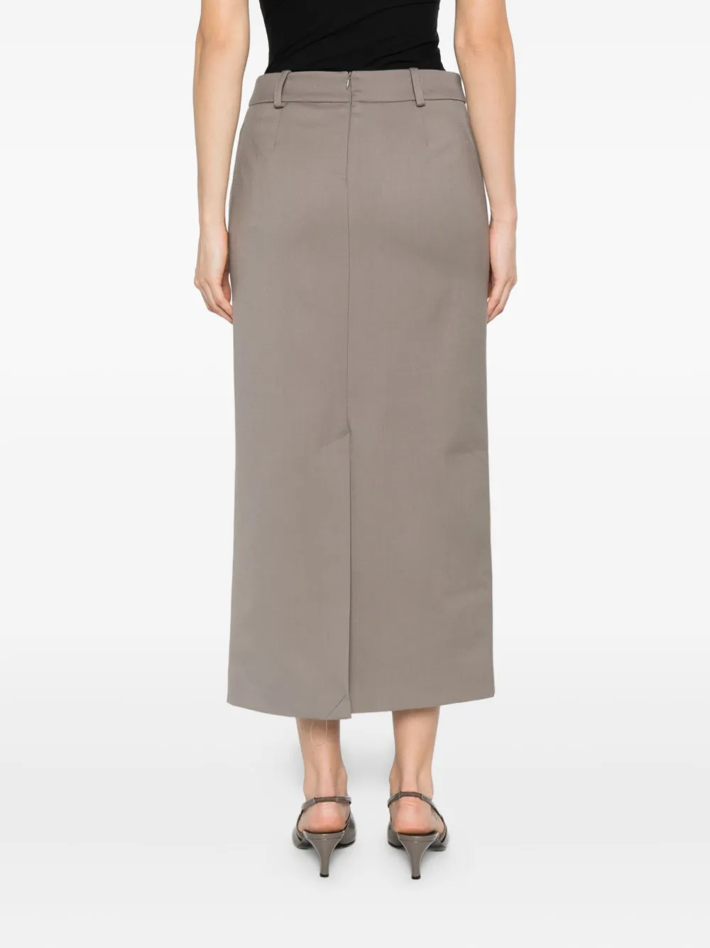 The Frankie Shop Alrose midi-kokerrok Groen