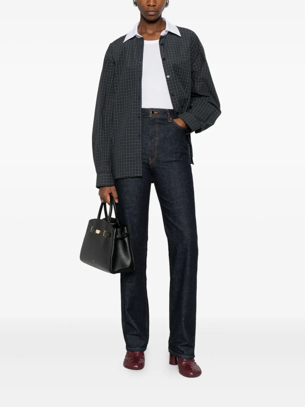 The Frankie Shop checked shirt - Grijs