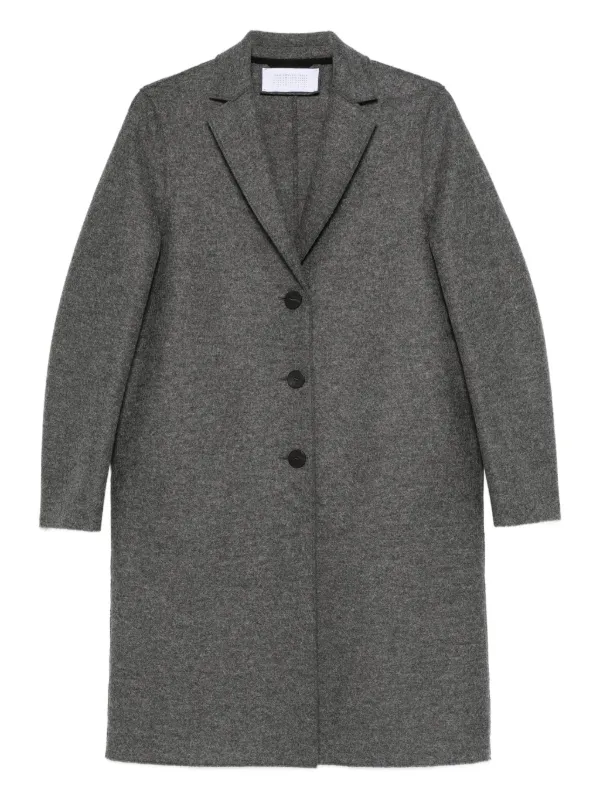 Harris Wharf London Buttoned single-breasted Coat | Grey | FARFETCH JO