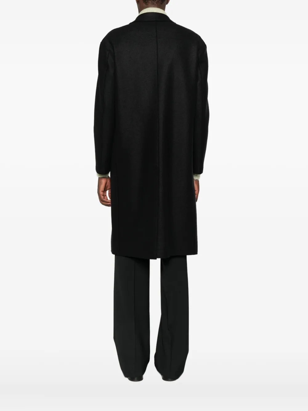 Harris Wharf London Jas met enkele rij knopen en klepzak Zwart