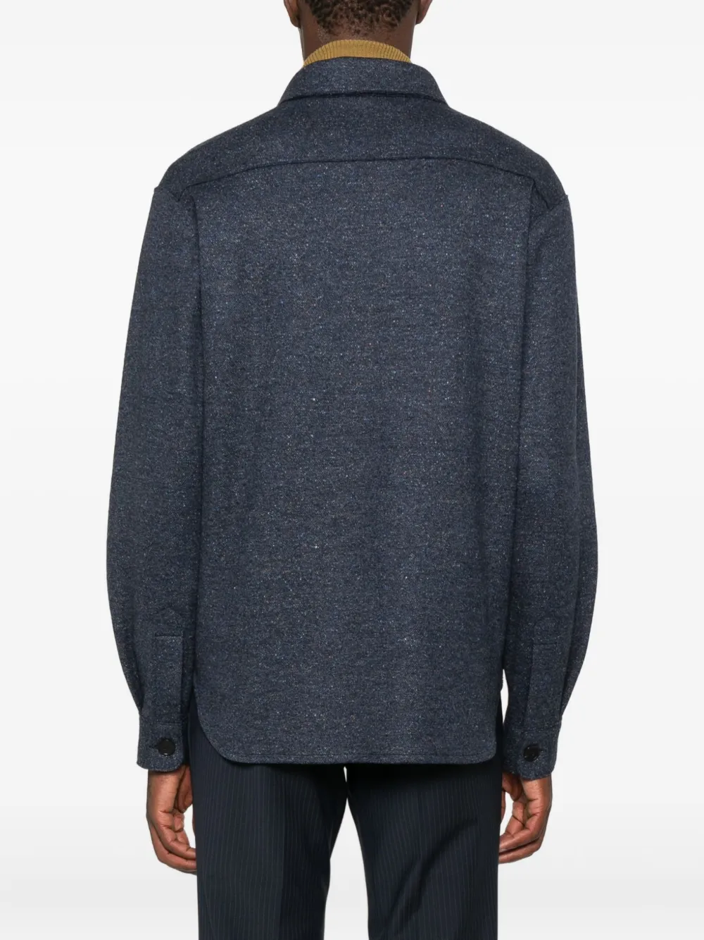 Harris Wharf London Shirtjack met knopen Blauw