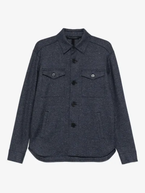Harris Wharf London buttoned shirt jacket