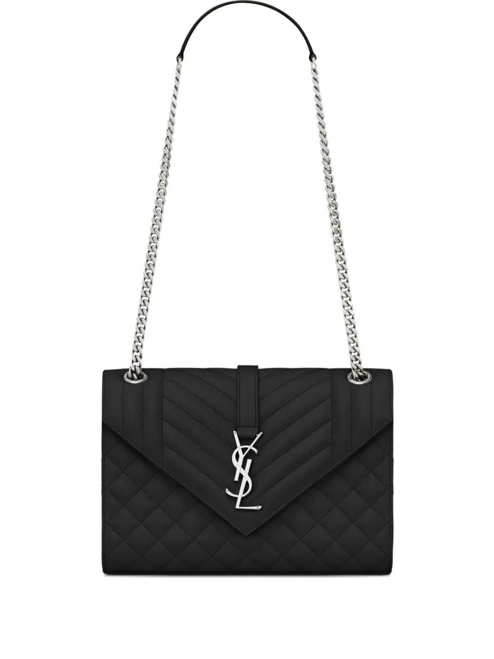 Saint Laurent medium Envelope quilted shoulder bag Zwart