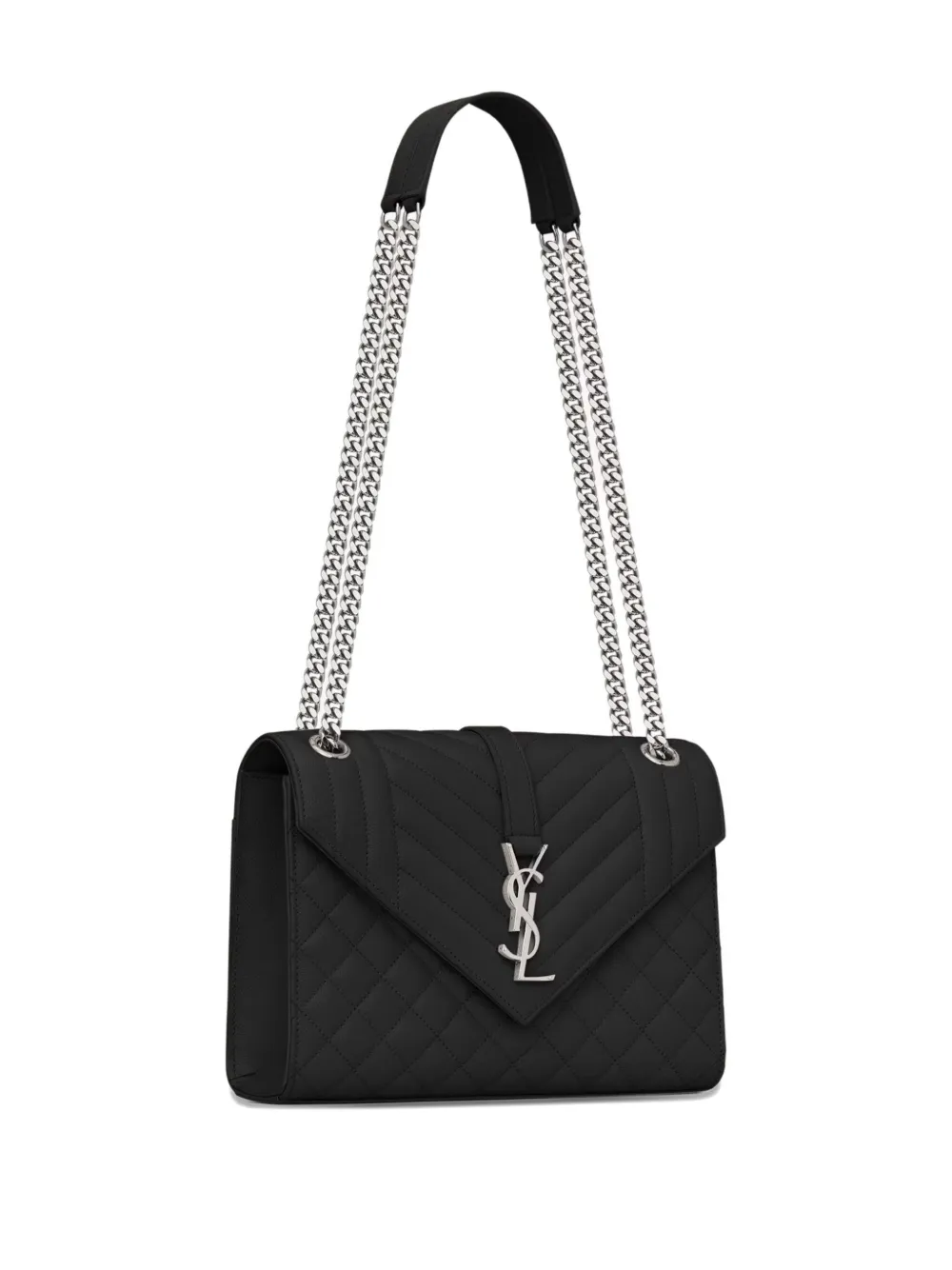 Saint Laurent medium Envelope quilted shoulder bag Zwart