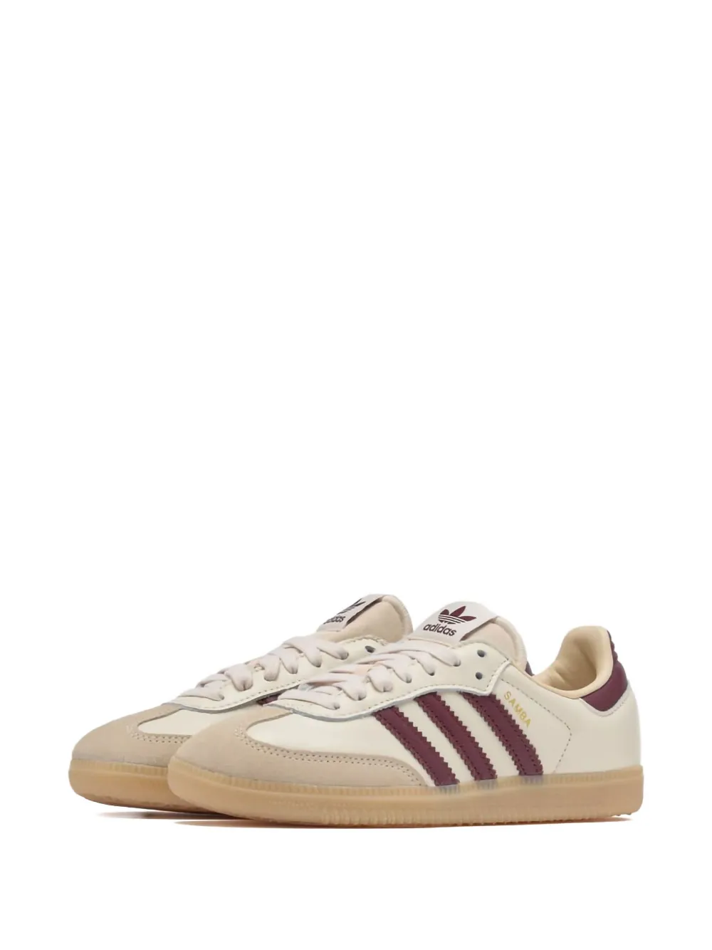 adidas Samba OG "Wonder White Shadow Red Gum" sneakers Neutrals