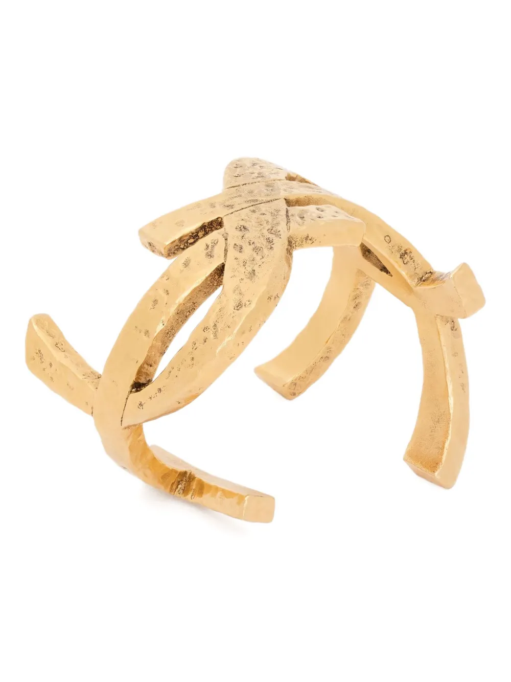 Saint Laurent Cassandre open armband - Goud