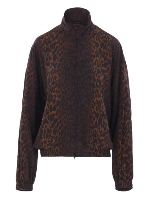 Balenciaga leopard-print zip-up jacket