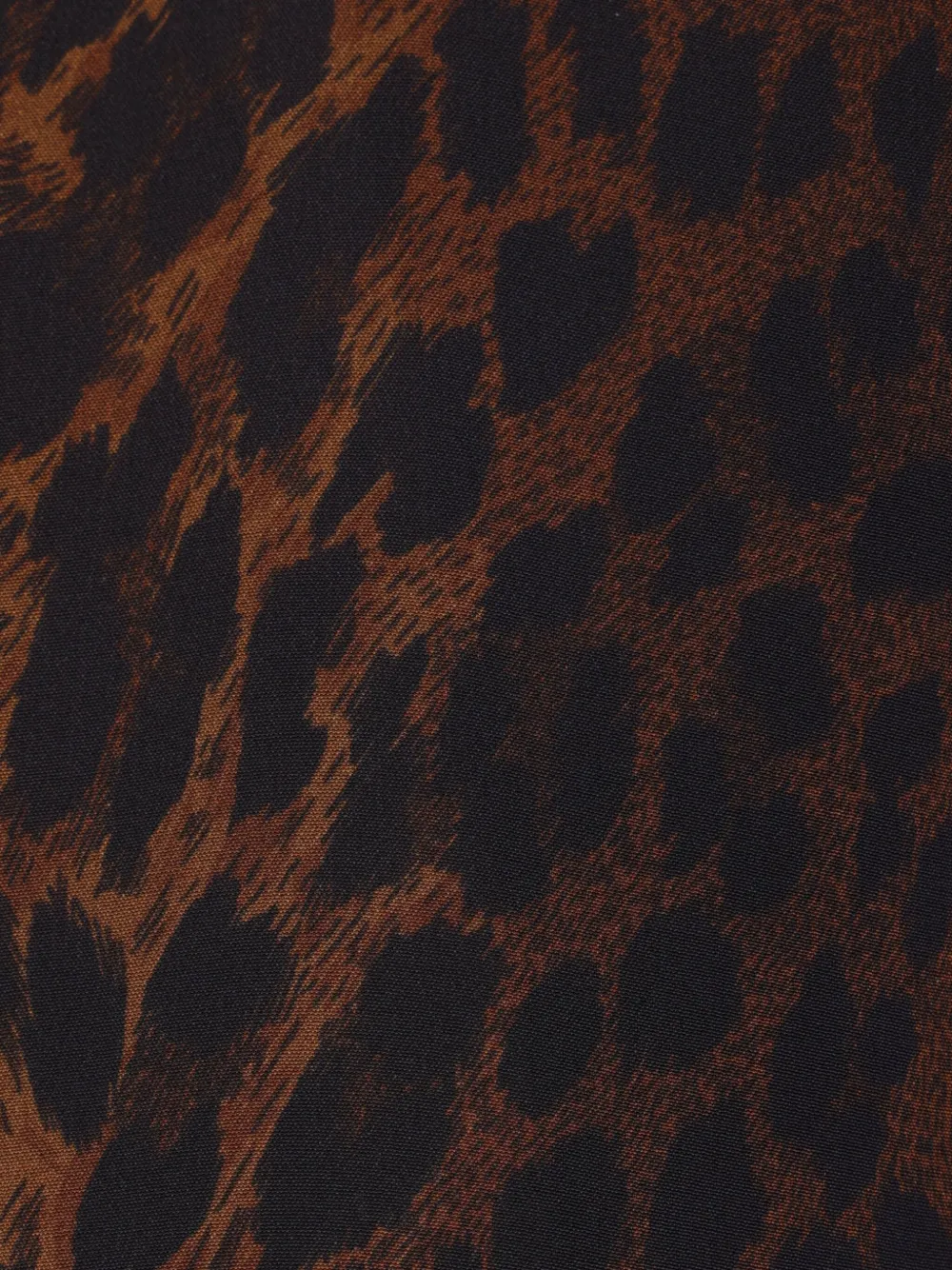 Balenciaga Crepe De Chine Full-zip Jacket With Leopard Print In Animal Print