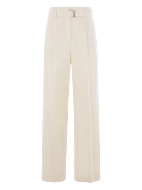Brunello Cucinelli belted pleated trousers