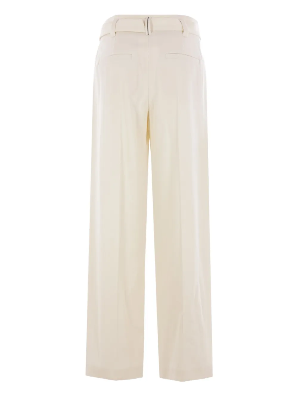 Brunello Cucinelli belted pleated trousers Beige
