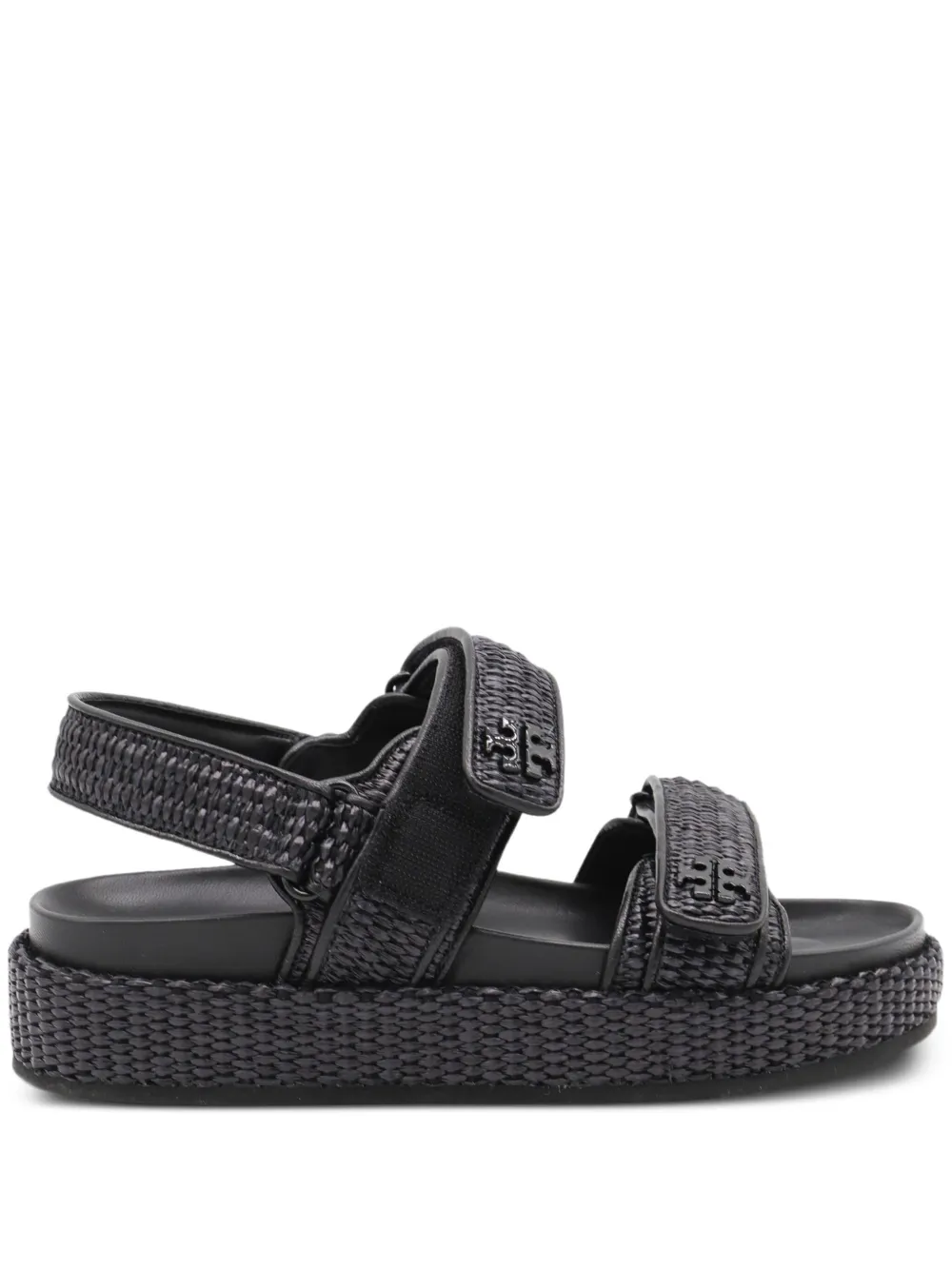 Tory Burch Kira woven platform sandals Black