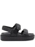 Tory Burch Kira woven platform sandals - Black