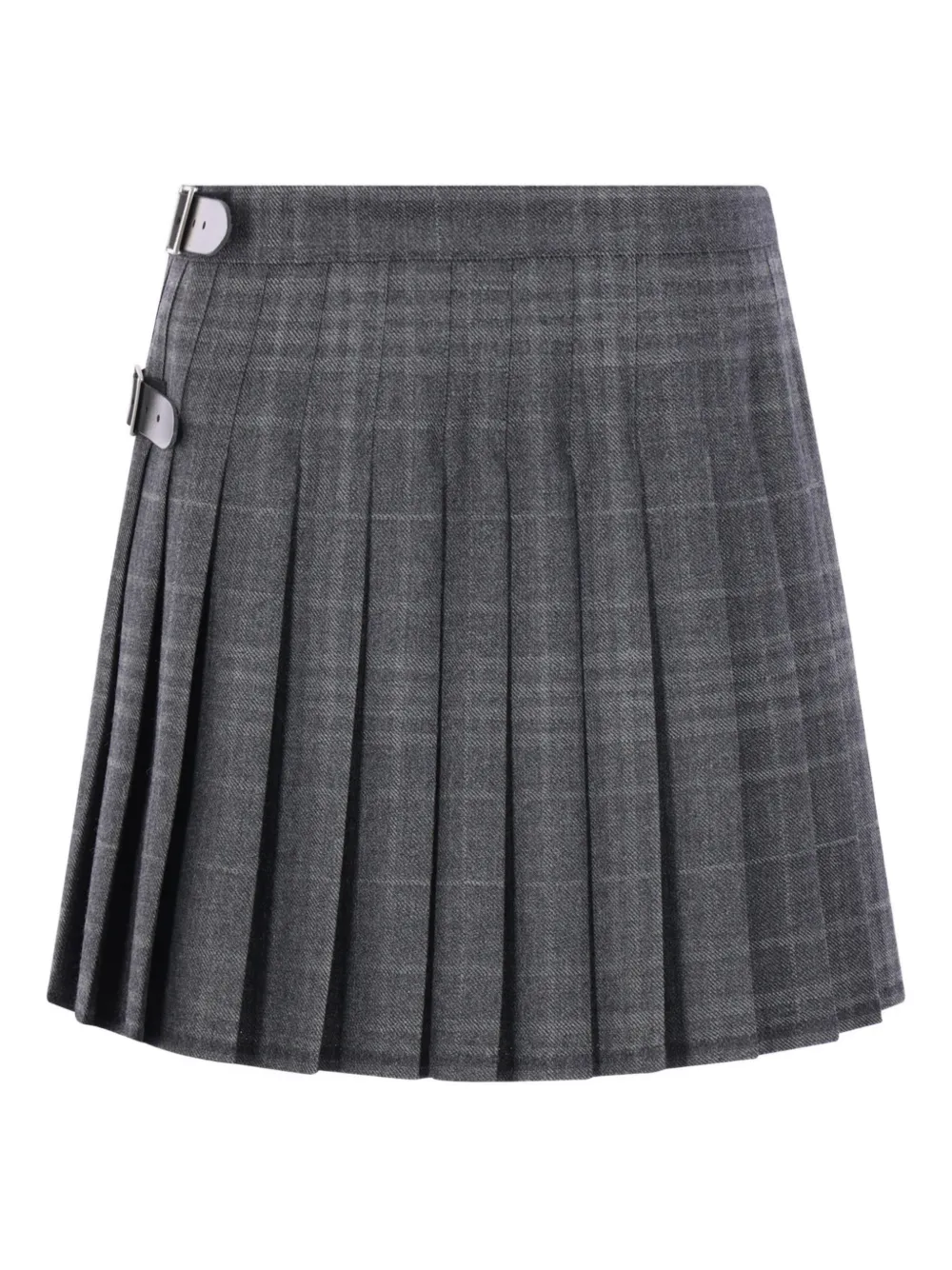 Balenciaga tartan-patterned skirt | Grey | Image 1