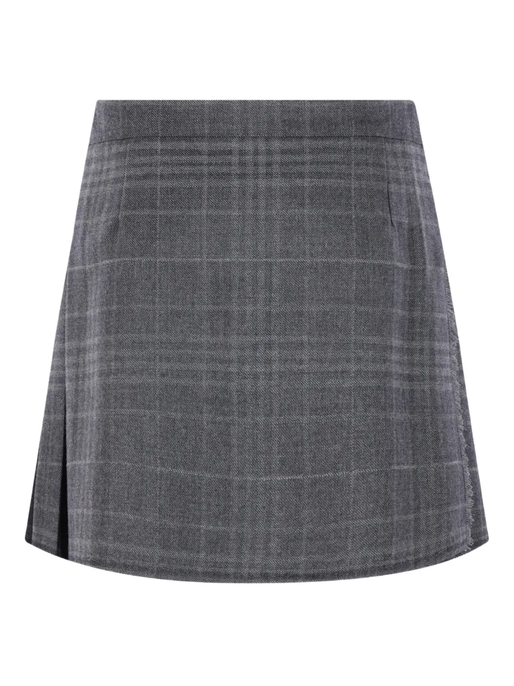 Balenciaga tartan-patterned skirt - Grijs